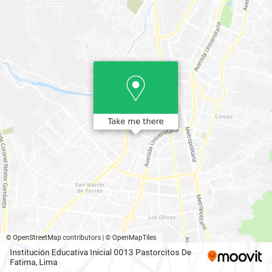 Institución Educativa Inicial 0013 Pastorcitos De Fatima map