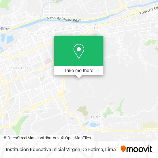 Institución Educativa Inicial Virgen De Fatima map