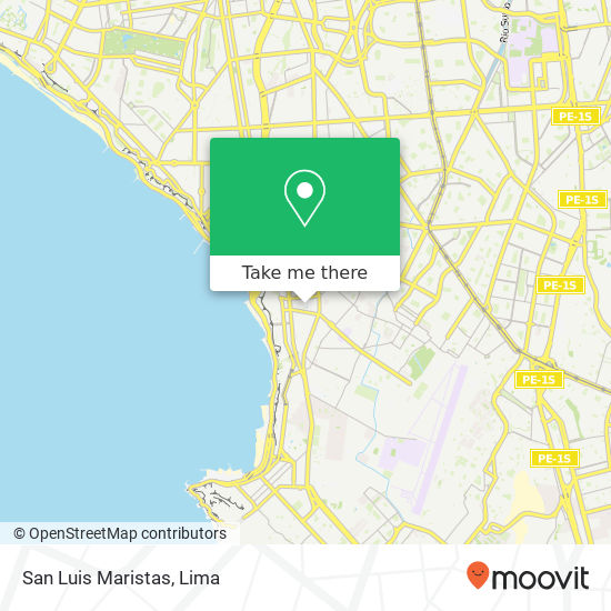 San Luis Maristas map