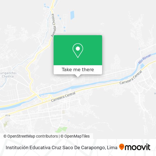 Institución Educativa Cruz Saco De Carapongo map