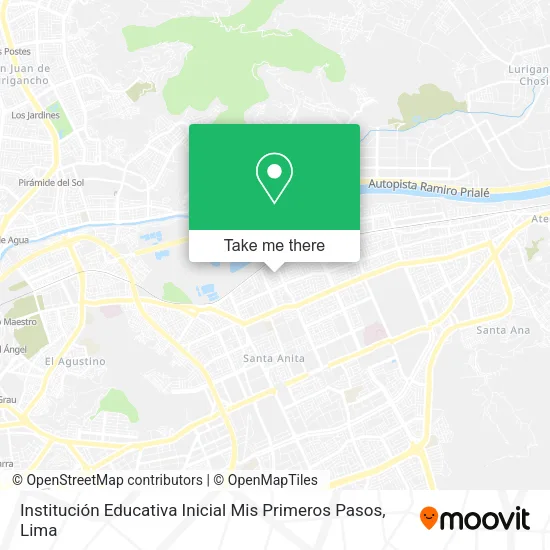 Mapa de Institución Educativa Inicial Mis Primeros Pasos