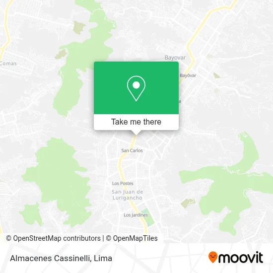 Almacenes Cassinelli map