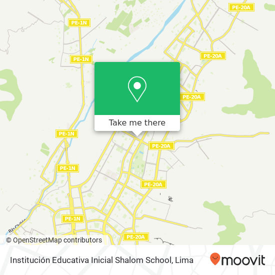 Institución Educativa Inicial Shalom School map