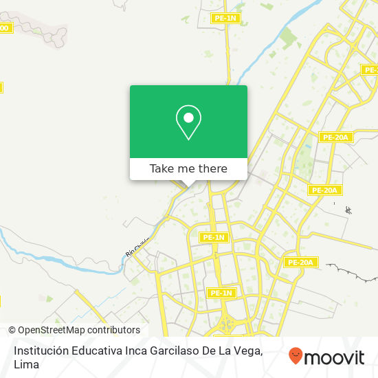Institución Educativa Inca Garcilaso De La Vega map