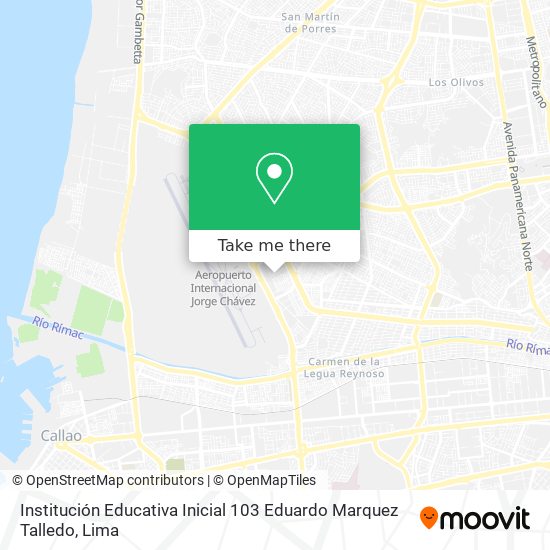 Mapa de Institución Educativa Inicial 103 Eduardo Marquez Talledo