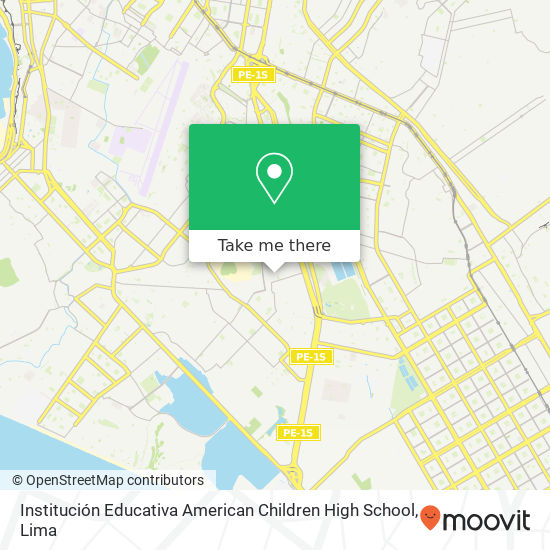 Institución Educativa American Children High School map