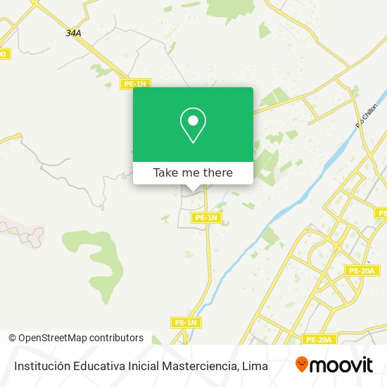 Institución Educativa Inicial Masterciencia map