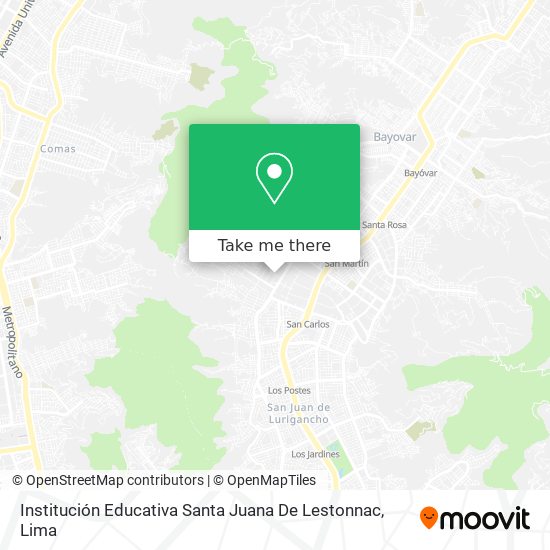Mapa de Institución Educativa Santa Juana De Lestonnac