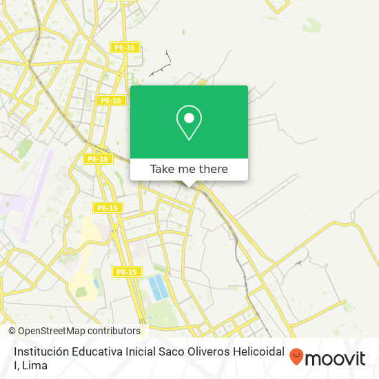 Institución Educativa Inicial Saco Oliveros Helicoidal I map