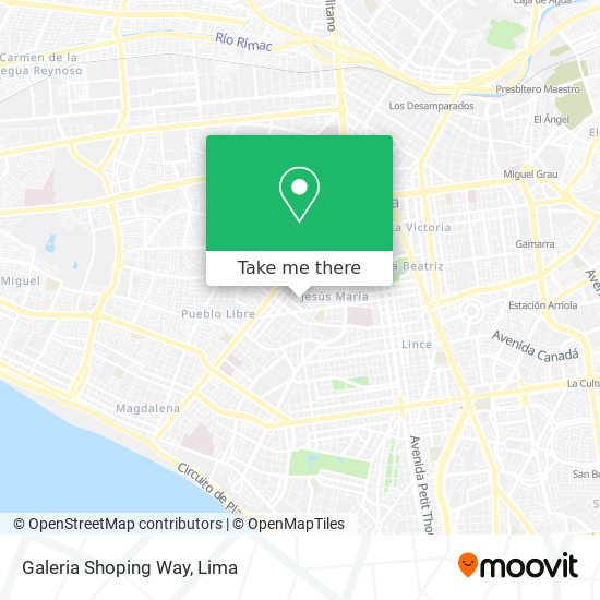 Galeria Shoping Way map