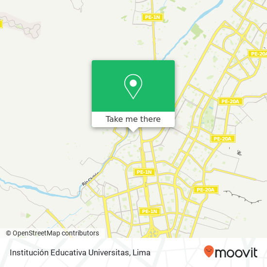 Mapa de Institución Educativa Universitas