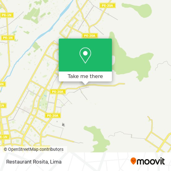 Restaurant Rosita map