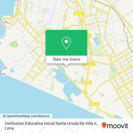 Institución Educativa Inicial Santa Ursula De Villa II map