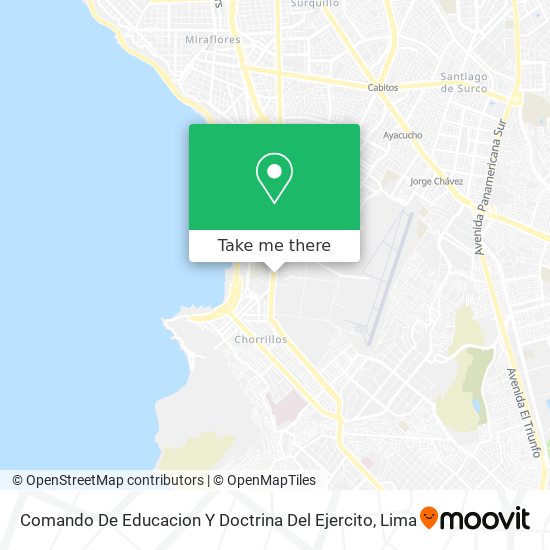 Comando De Educacion Y Doctrina Del Ejercito map
