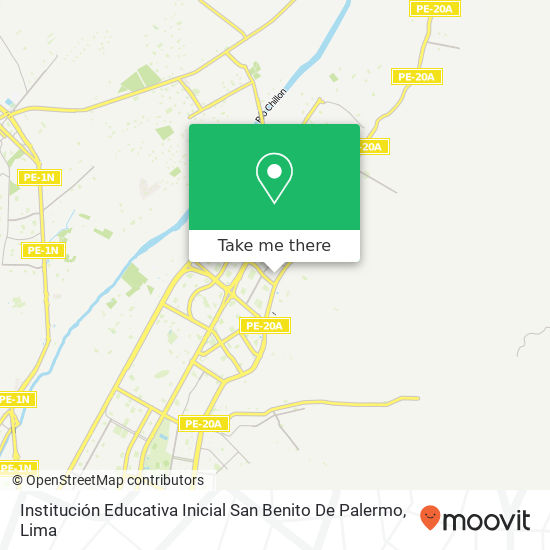 Mapa de Institución Educativa Inicial San Benito De Palermo