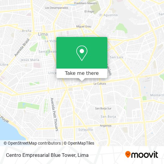 Centro Empresarial Blue Tower map