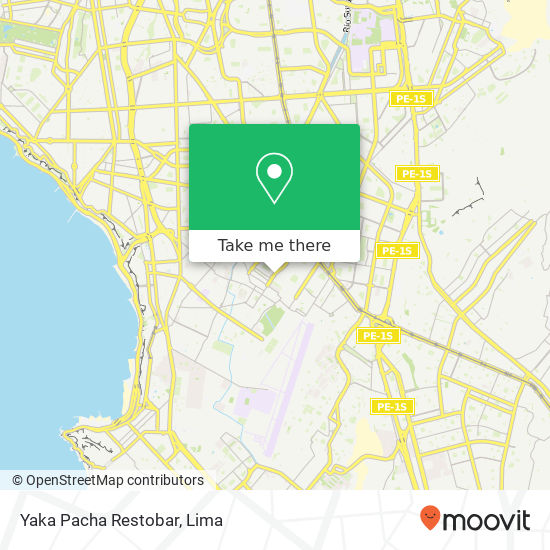 Yaka Pacha Restobar map