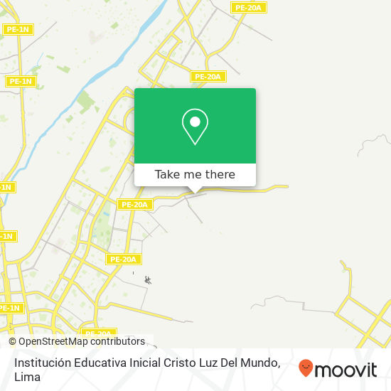 Institución Educativa Inicial Cristo Luz Del Mundo map