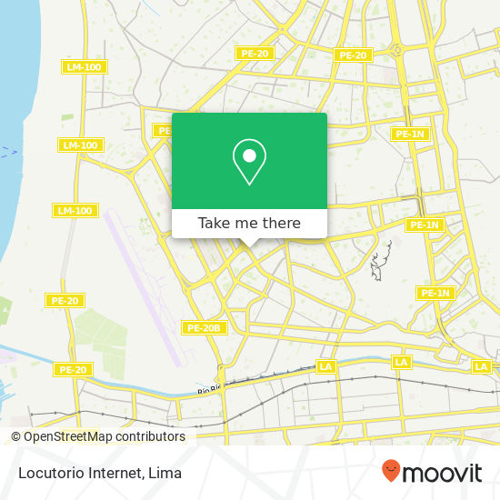 Locutorio Internet map