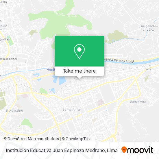 Institución Educativa Juan Espinoza Medrano map