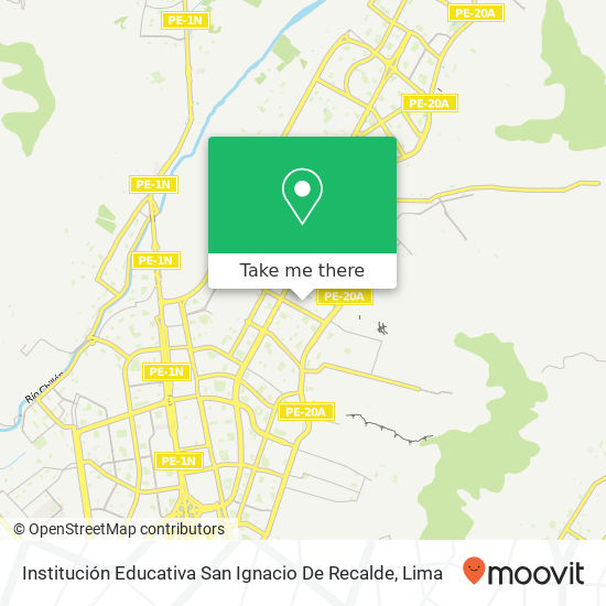 Institución Educativa San Ignacio De Recalde map