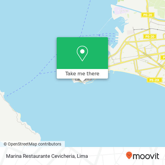 Mapa de Marina Restaurante Cevicheria