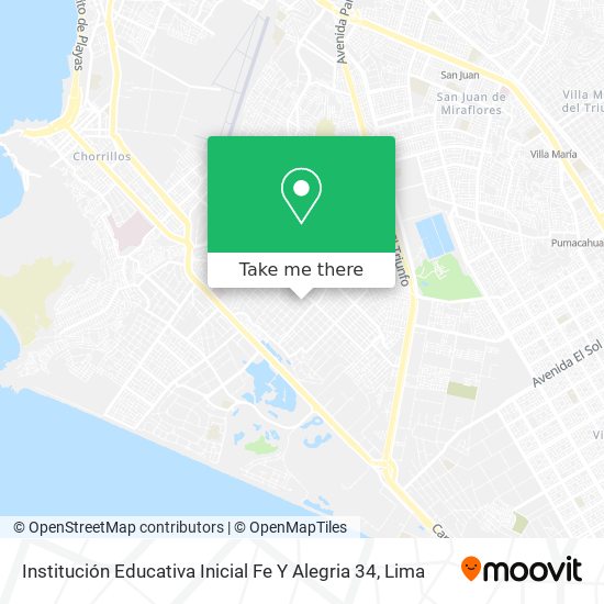 Institución Educativa Inicial Fe Y Alegria 34 map