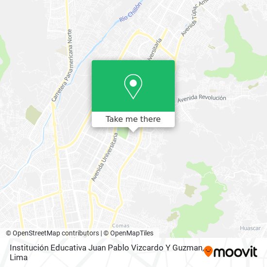 Mapa de Institución Educativa Juan Pablo Vizcardo Y Guzman