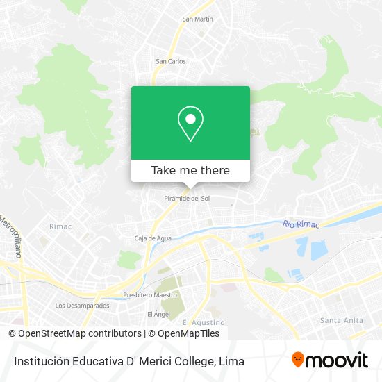 Mapa de Institución Educativa D' Merici College
