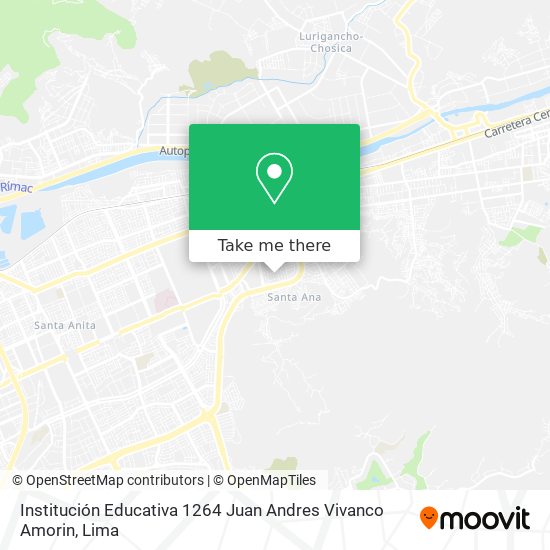 Mapa de Institución Educativa 1264 Juan Andres Vivanco Amorin