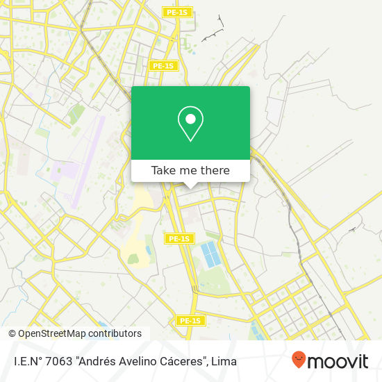 I.E.N° 7063 "Andrés Avelino Cáceres" map