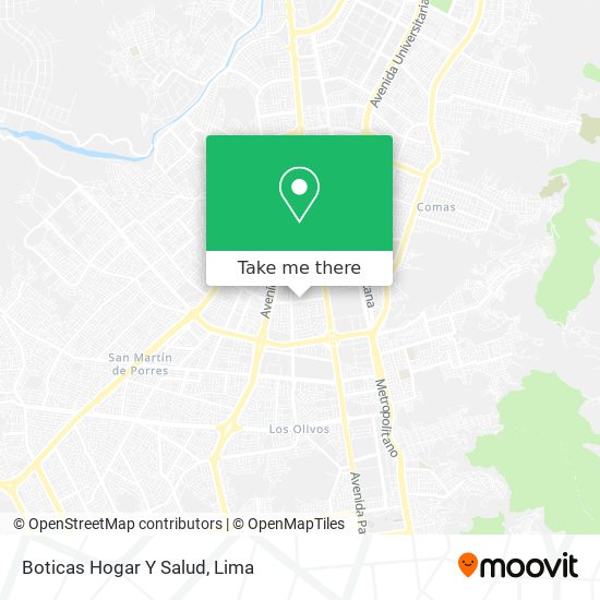 Boticas Hogar Y Salud map