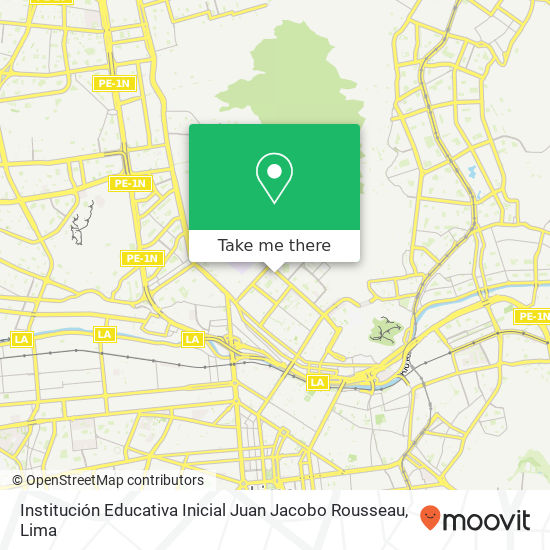 Institución Educativa Inicial Juan Jacobo Rousseau map