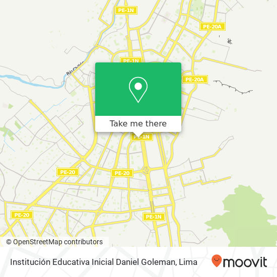 Mapa de Institución Educativa Inicial Daniel Goleman