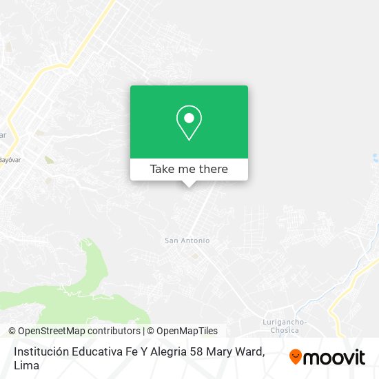 Institución Educativa Fe Y Alegria 58 Mary Ward map