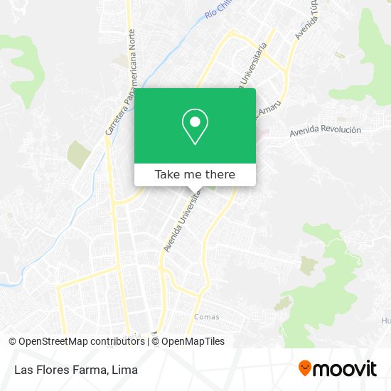 Las Flores Farma map