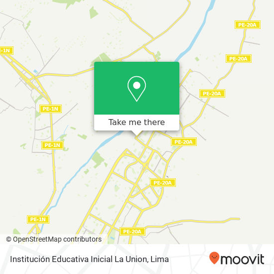 Mapa de Institución Educativa Inicial La Union