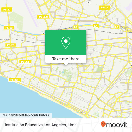 Institución Educativa Los Angeles map