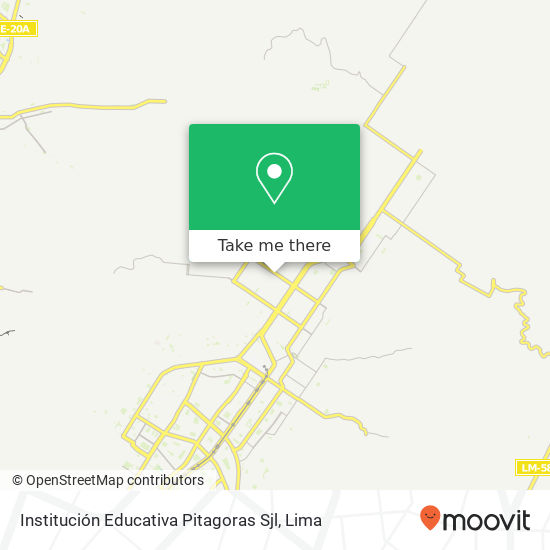 Institución Educativa Pitagoras Sjl map
