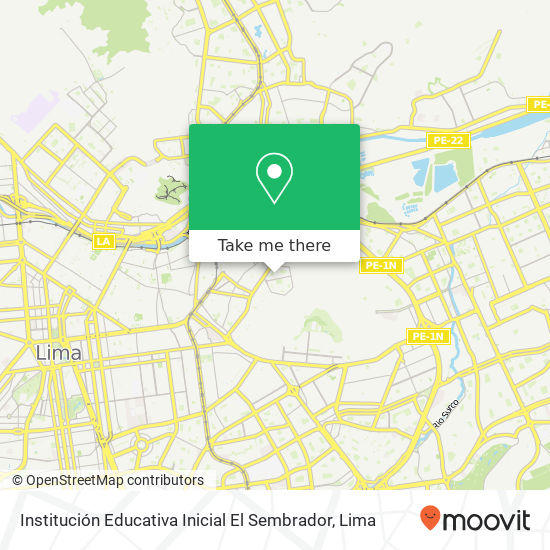 Institución Educativa Inicial El Sembrador map