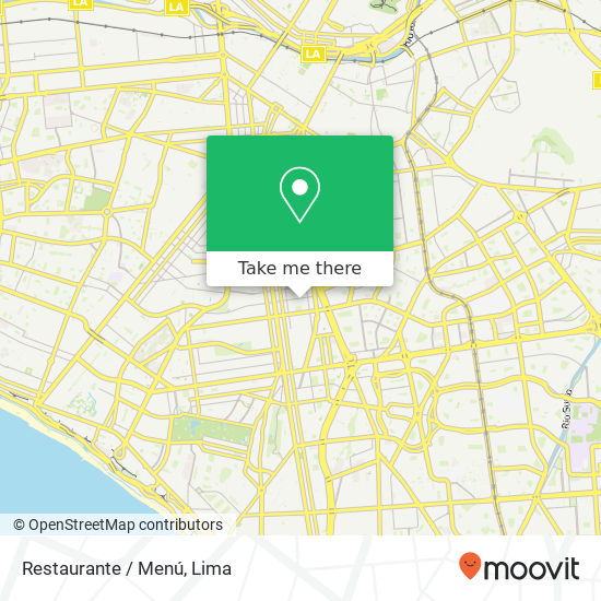 Restaurante / Menú map
