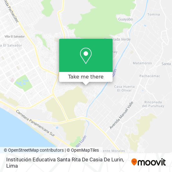 Institución Educativa Santa Rita De Casia De Lurin map