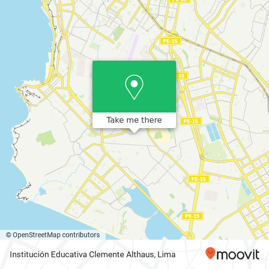Institución Educativa Clemente Althaus map