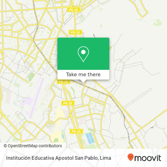 Mapa de Institución Educativa Apostol San Pablo