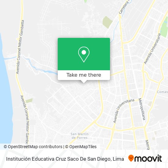 Mapa de Institución Educativa Cruz Saco De San Diego