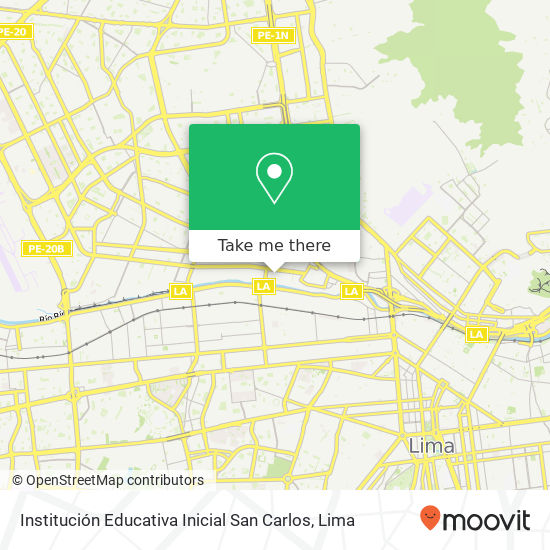 Institución Educativa Inicial San Carlos map