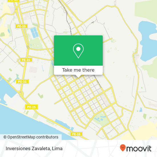 Inversiones Zavaleta map