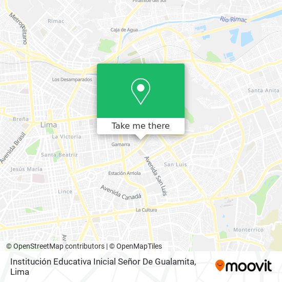 Institución Educativa Inicial Señor De Gualamita map