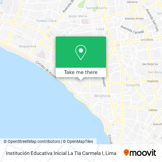 Institución Educativa Inicial La Tia Carmela I map