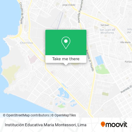 Mapa de Institución Educativa Maria Montessori